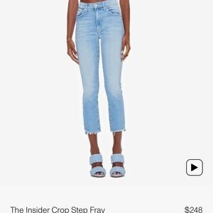 MOTHER Insider Crop Step Fray Jeans